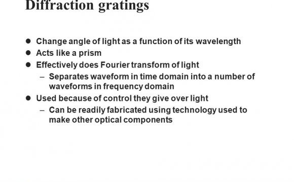 Uses of diffraction